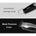 Close-up of ENCHEN Hummingbird Trimmer with storage hook and blade protector cover for safe maintenance.