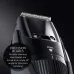 Close-up view of Panasonic ER-GB42-K Trimmer showing stainless steel precision blades angled at 45° with dial settings.