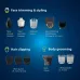 Categorized view of Philips MG7920/15 Trimmer kit showing attachments for face styling, hair clipping, and body grooming.