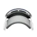 Underside view of Apple Vision Pro showing padded headband and speaker vents for comfort and immersive audio.
