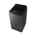Top view of Samsung WA95CG4545BDSV Washing Machine showing open lid and control panel with digital display and wash modes.