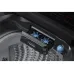 Detergent compartment of Samsung WA95CG4545BDSV Washing Machine showing Bubble Storm system and dual blue impellers.