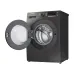 Front view of Samsung WW80T4040CX/RQ Washing Machine with open door and sleek panel for cycle selection and status display.