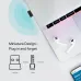 Promotional view of TP-Link Archer T2UB Nano WiFi Adapter plugged into laptop with earbuds and phone nearby.
