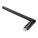 The Xtreme WU650 USB Wi-Fi adapter with a long, adjustable black antenna bent at an angle, showing the USB connector.