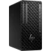 Angled front view of HP Z2 Tower G1i Workstation with compact design, diamond grille, USB ports, and audio jack.