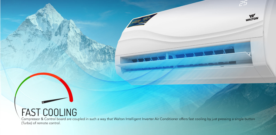 Walton 1 Ton Inverter AC (Split Type WSI-INVERNA SUPERSAVER-12M PLASMA)