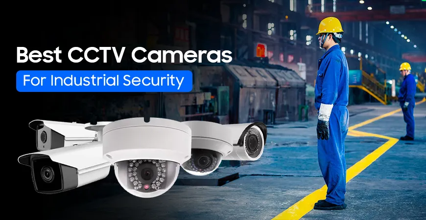 A foreman standing in a factory, showing some CC cameras on the left side