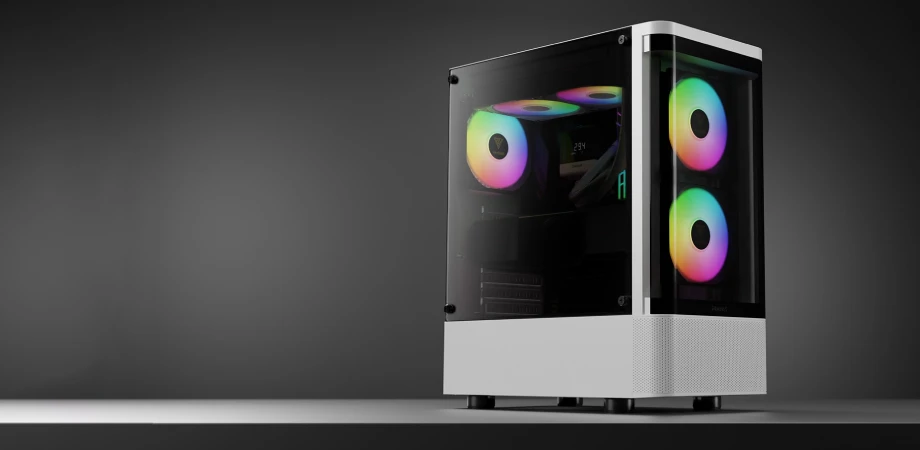 Gamdias TALOS E3 CG WH ARGB ATX Mid-Tower Gaming Casing