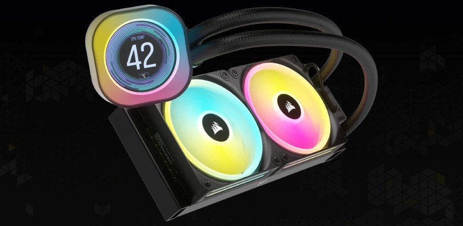 Corsair iCUE Link H100i LCD RGB 240mm AIO Liquid CPU Cooler