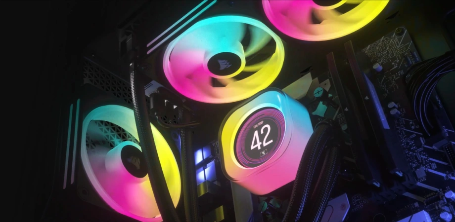 Corsair iCUE Link H100i LCD RGB 240mm AIO Liquid CPU Cooler