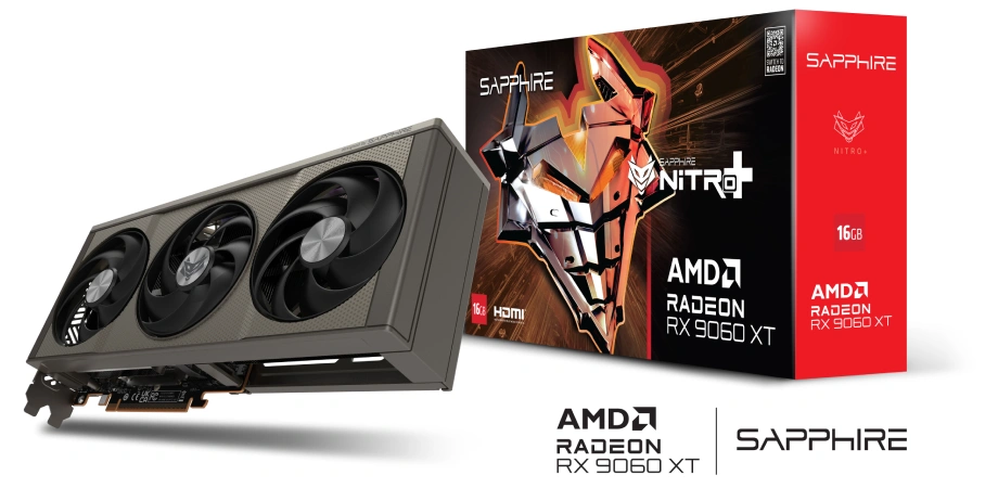Sapphire NITRO+ AMD Radeon RX 9060 XT Gaming OC 16GB GDDR6 Graphics Card