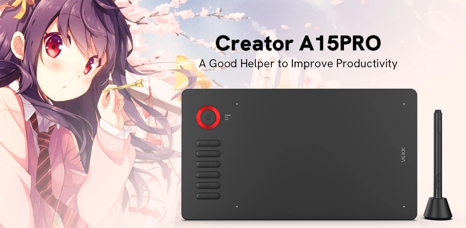 Veikk Creator A15 Pro Drawing Graphic Tablet