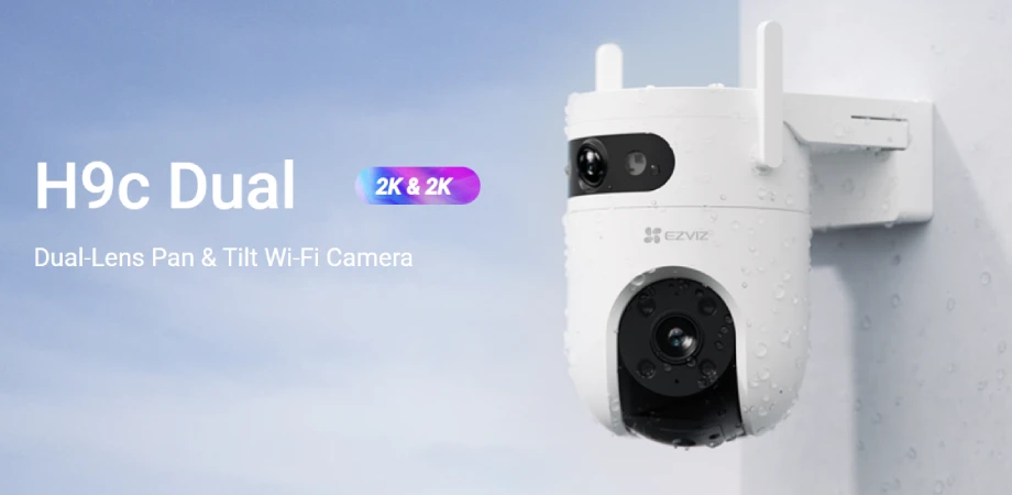 EZVIZ H9c Dual 2K 3MP+3MP Pan & Tilt WiFi Camera
